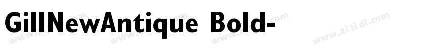 GillNewAntique Bold字体转换